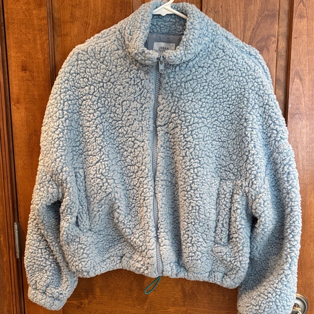 Urban Outfitters Light Blue Sherpa Jacket